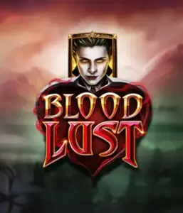 A dark and seductive view of the Blood Lust slot by ELK Studios, featuring gothic vampire symbols and a haunting castle backdrop. This image captures the slot's enthralling atmosphere, enhanced by its innovative game mechanics, attractive for those interested in the vampire genre.